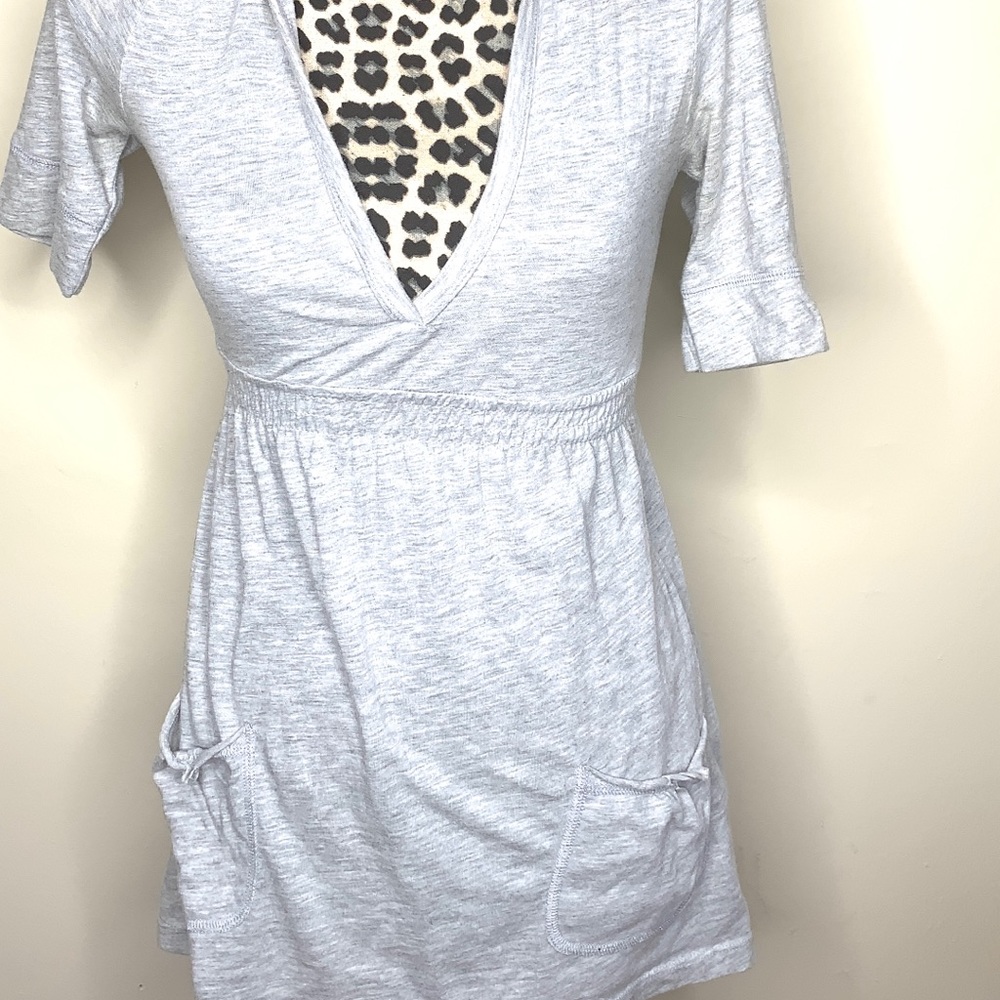 Grey Shirt With Hoodie